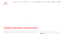 Desktop Screenshot of mkfencingacademy.com
